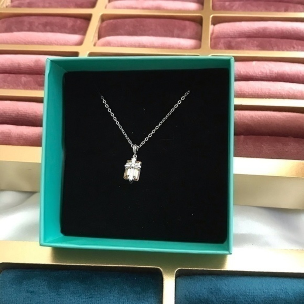 - 925 Yellow Swarovski Cross Crystal sterling silver - Picture 7 of 7